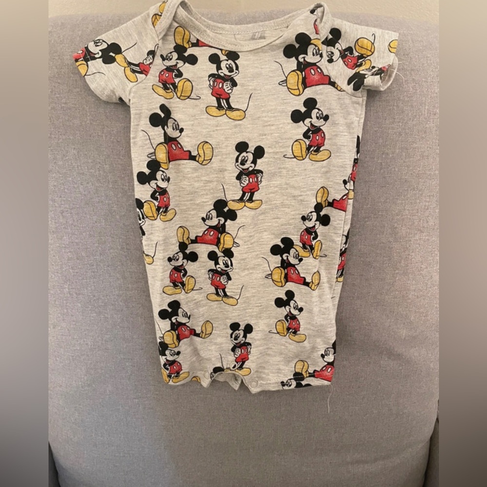 2 Pack Mickey Mouse Baby Rompers
